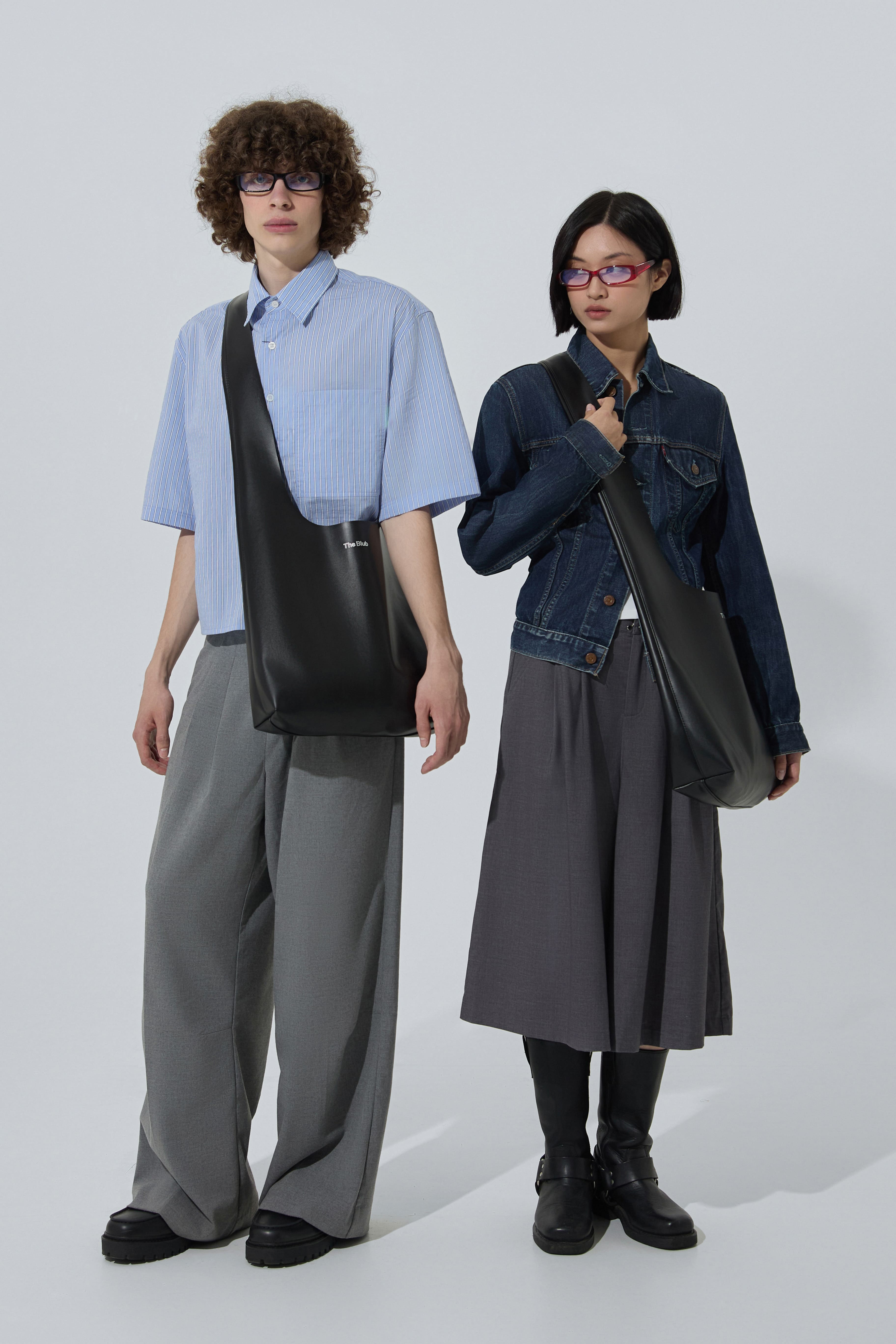 ●BOO ШОПЕР ECO-LEATHER CROSSBODY Колір Чорний від The Blub - Купити в